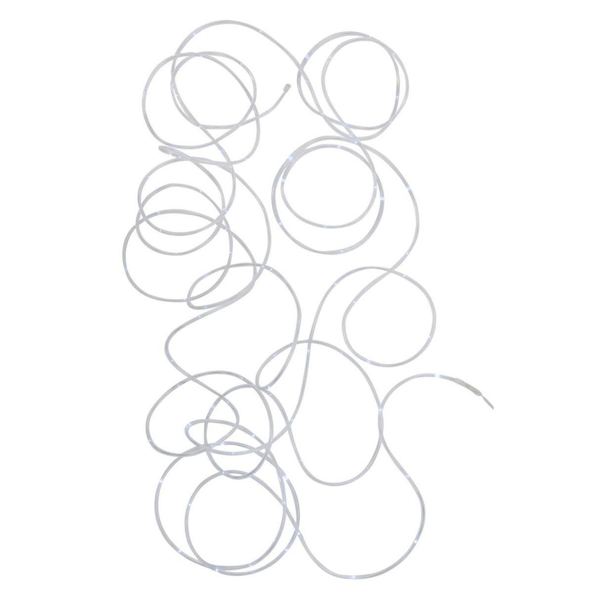 Voir la diapositive 2 : J-LINE Guirlande lumineuse déco  garla  18cm blanc