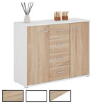 IDIMEX Buffet ELODIE, en mélaminé. Coloris disponibles : Bicolore, Marron