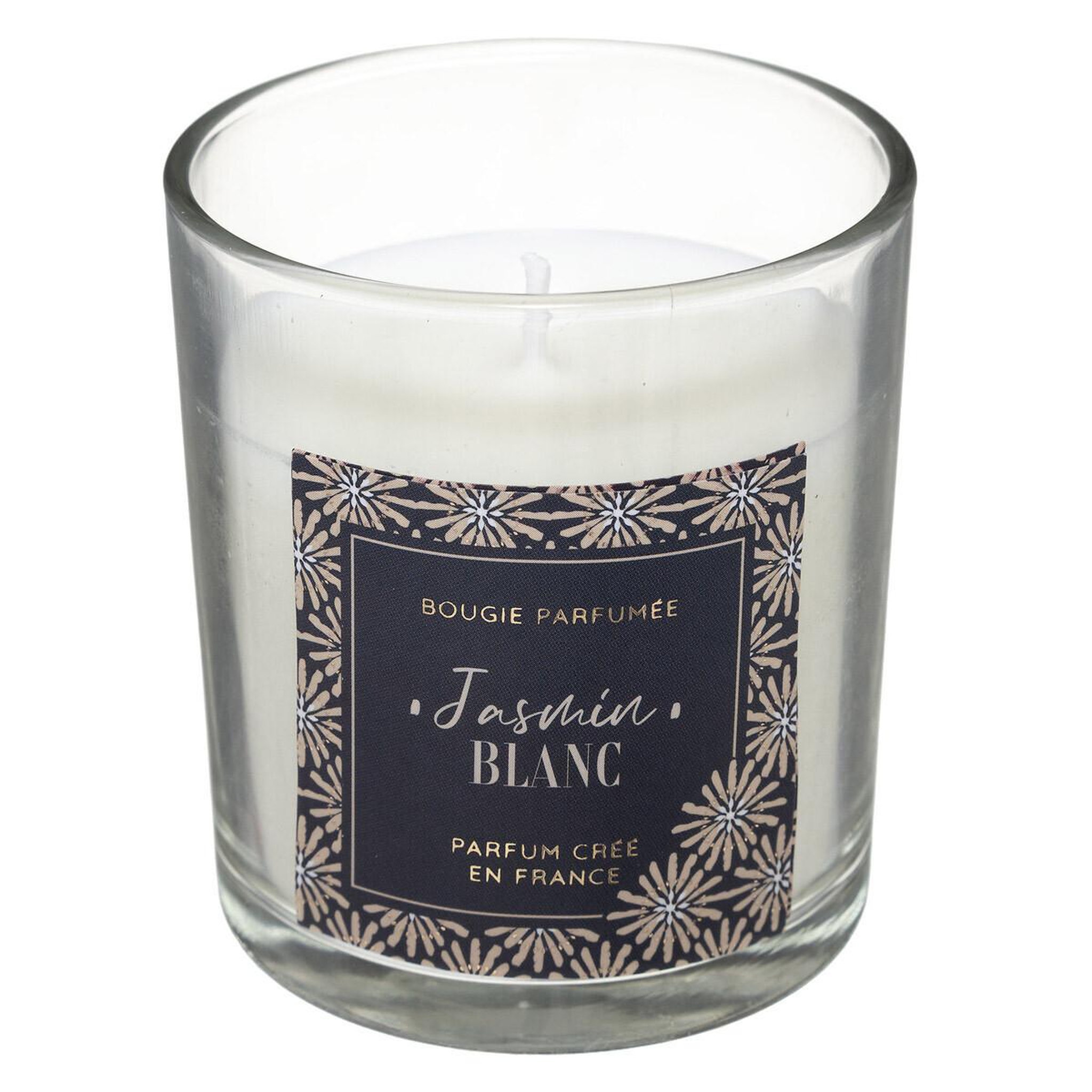 Voir la diapositive 2 : COMPTOIR DE LA BOUGIE Bougie Parfumée Cloche  Loli  130g Jasmin Blanc