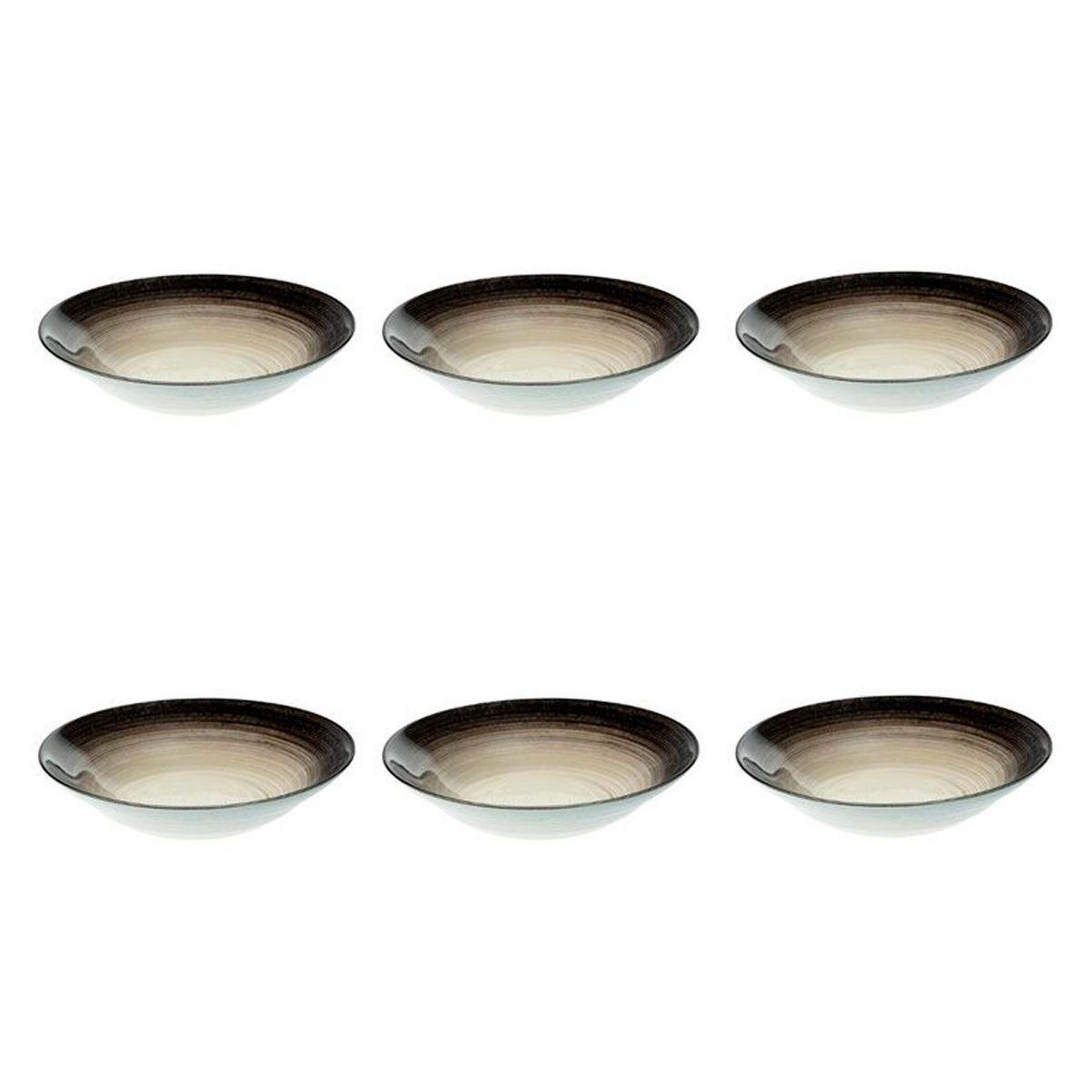 SECRET DE GOURMET Lot de 6 coupelles  jem  20cm noir & argent