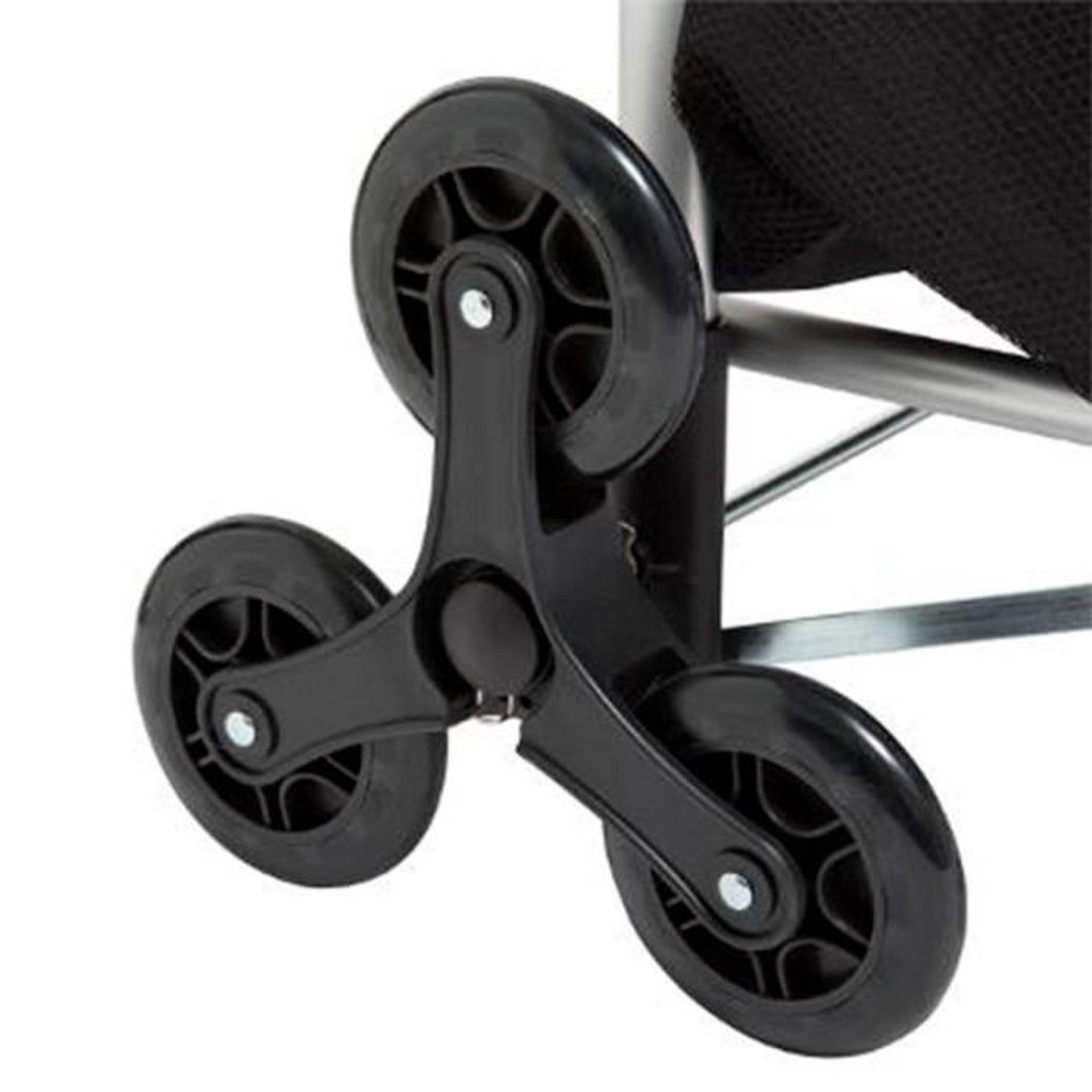 Voir la diapositive 4 : FIVE Chariot de Marché 3 Roues  Pliable  100cm Noir