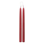 ATMOSPHERA Lot de 2 Bougies Bâton  Hugo  30cm Rouge