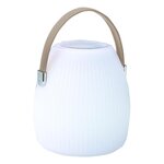 Lumisky Lampe enceinte bluetooth sans fil MINI MAY Beige Polyéthylène H23CM