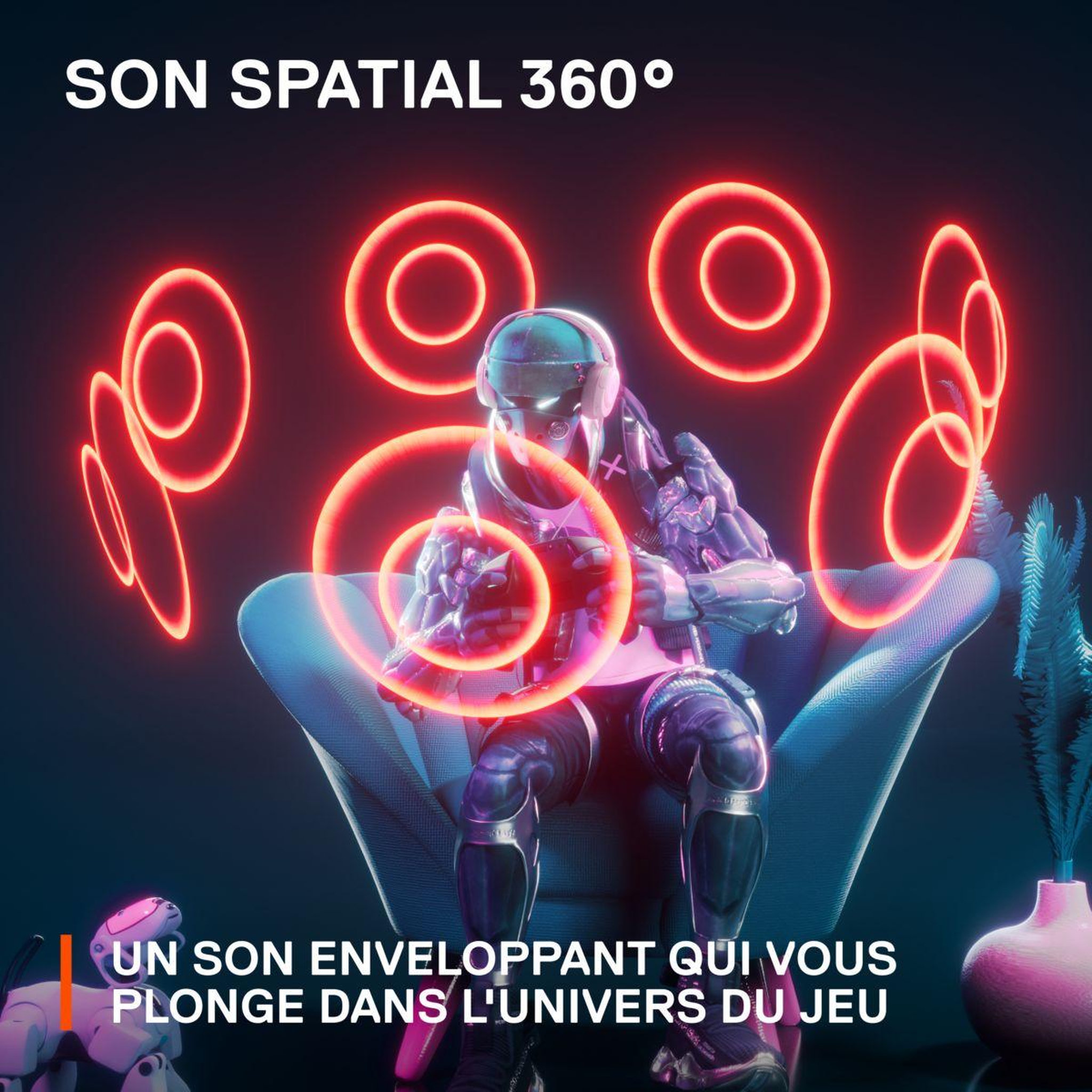 Voir la diapositive 5 : STEEL SERIES Casque gamer Arctis Nova 1-white