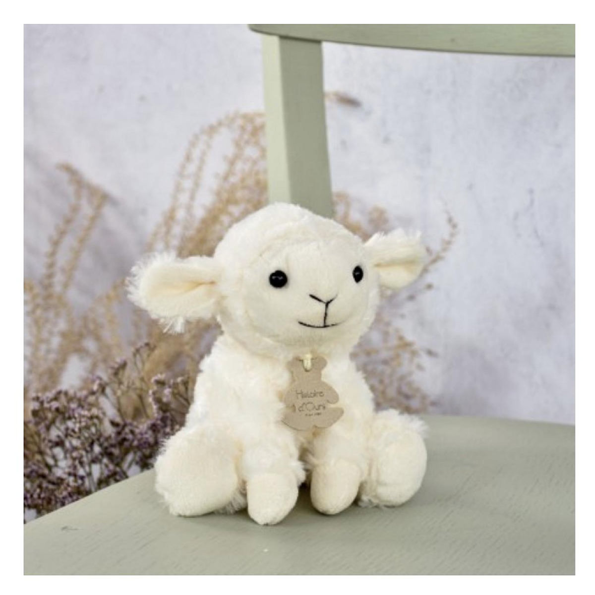 Histoire D'Ours Peluche Agneau blanc - 15cm - HO3001