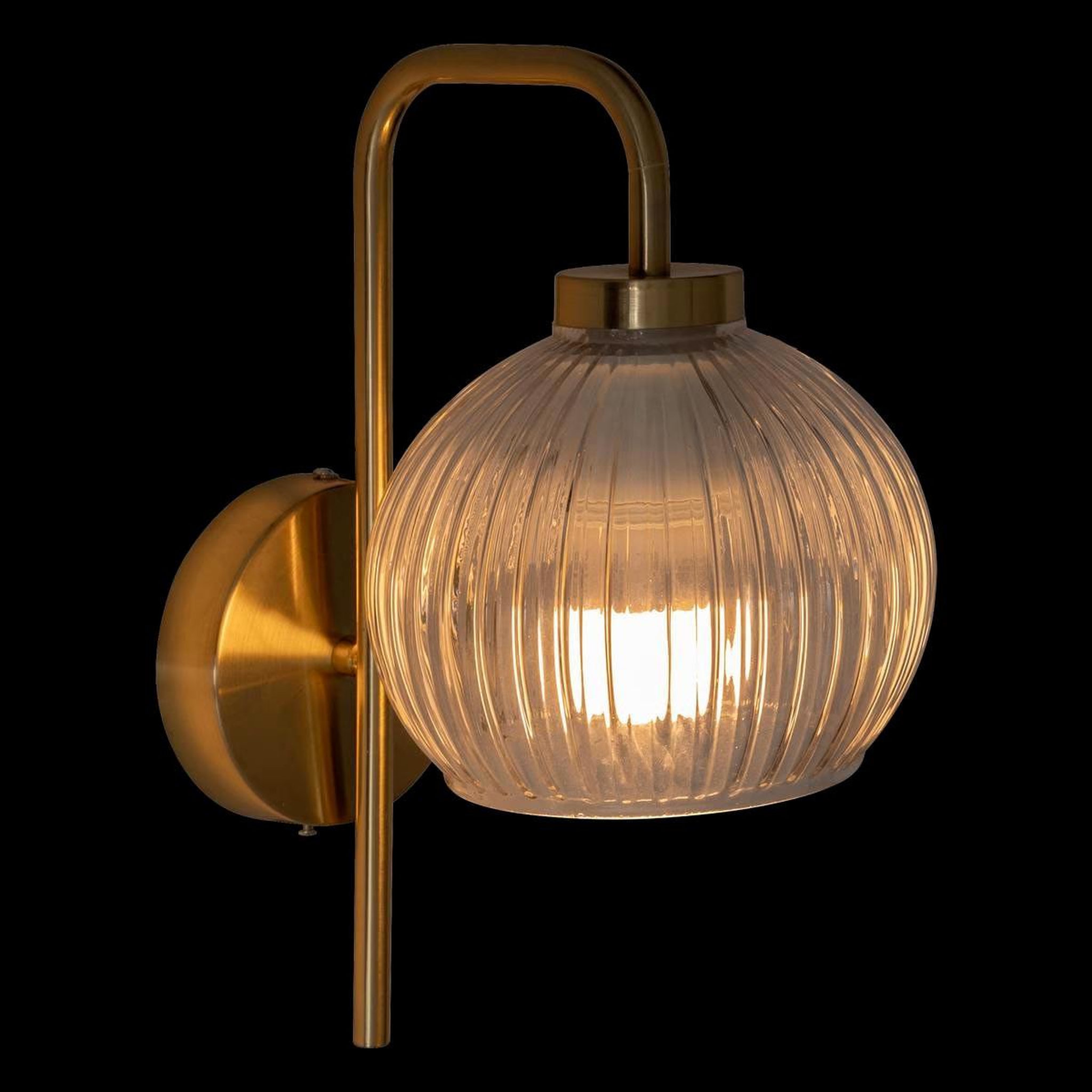 Voir la diapositive 3 : ATMOSPHERA Applique Murale en Verre  Krys  30cm Doré