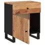 VIDAXL Table de chevet 50x33x60cm Bois d'acacia solide et d'ingenierie
