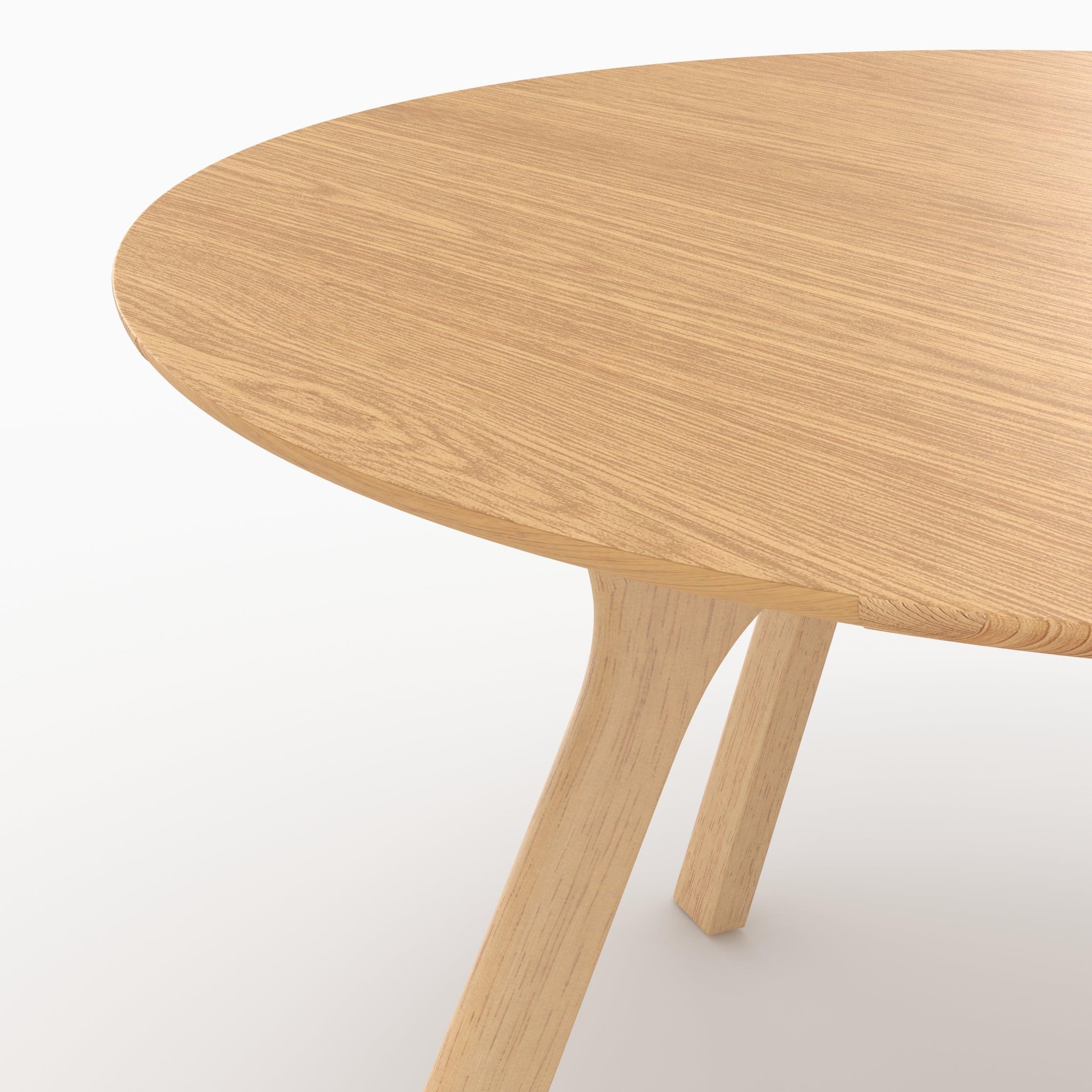 Voir la diapositive 5 : MAISON PAVANE Table ronde 4 personnes en bois d'hévéa massif et placage d120 cm-izzi