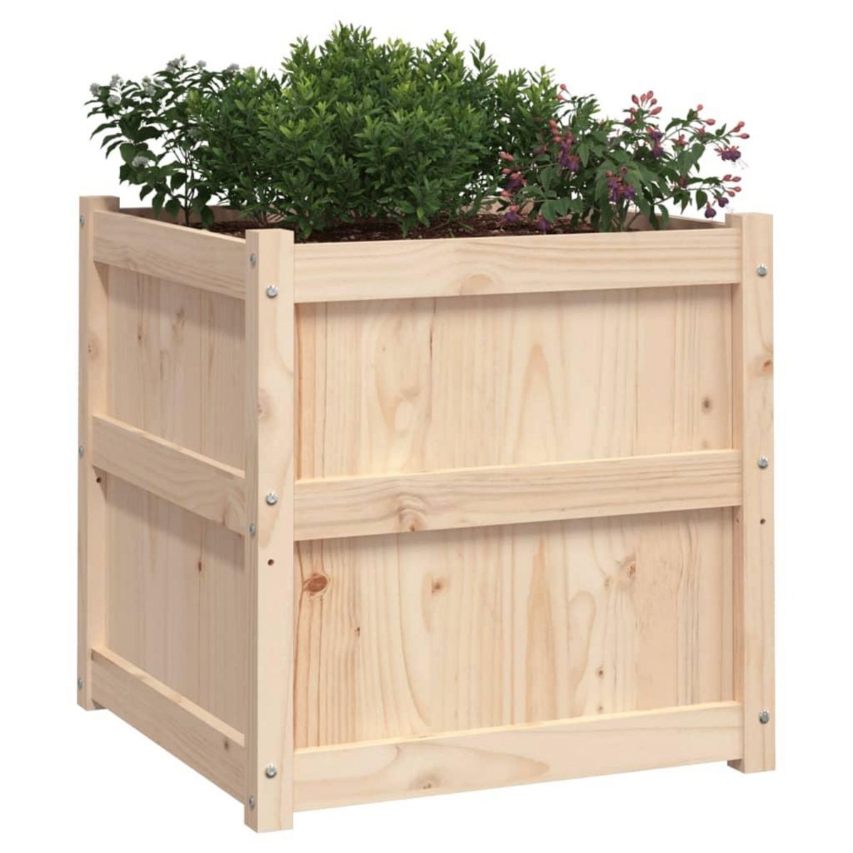 VIDAXL Jardiniere d'exterieur 60x60x60 cm bois de pin massif