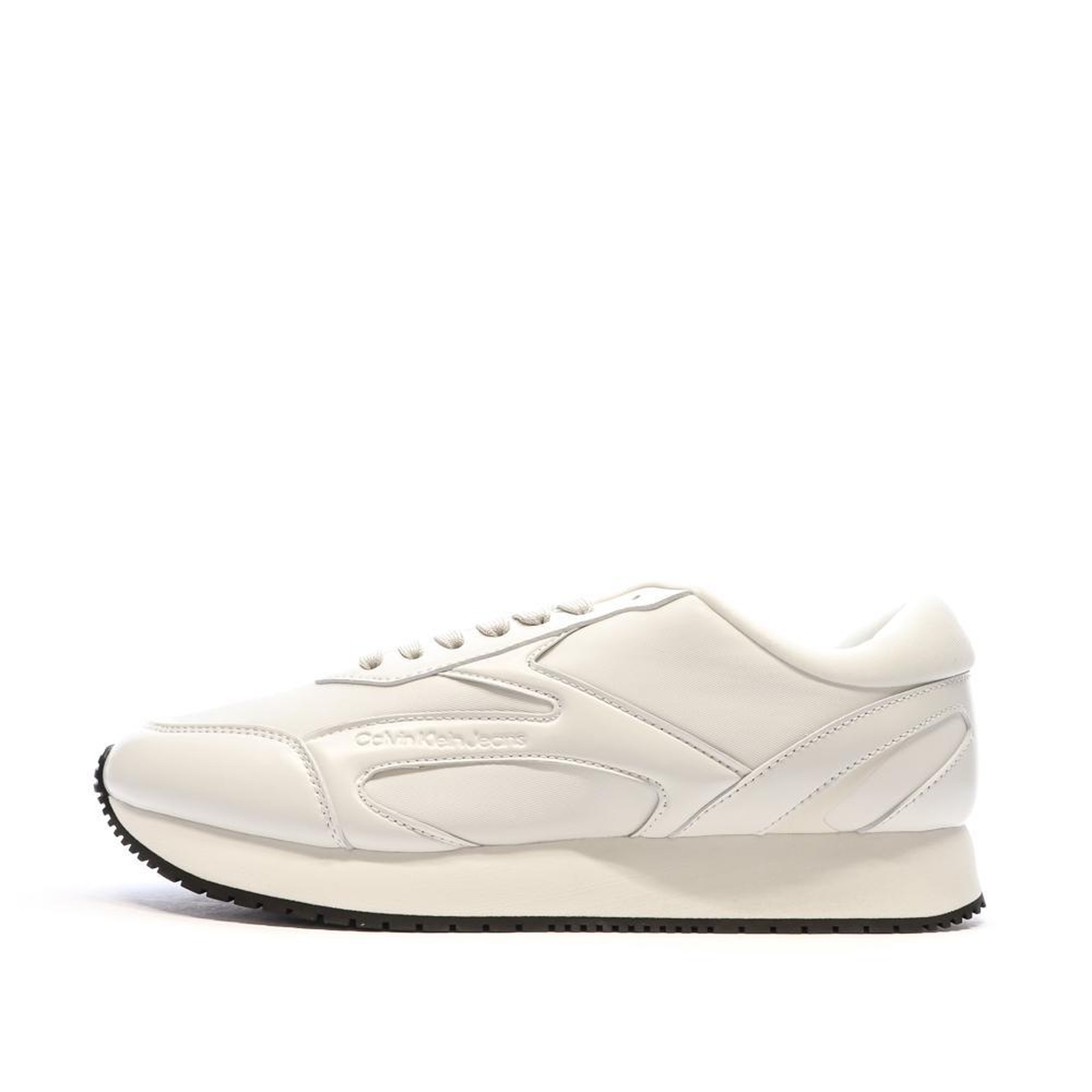 CALVIN KLEIN JEANS Baskets hes Homme Calvin Klein Jeans Retro Runner. Coloris disponibles : Blanc
