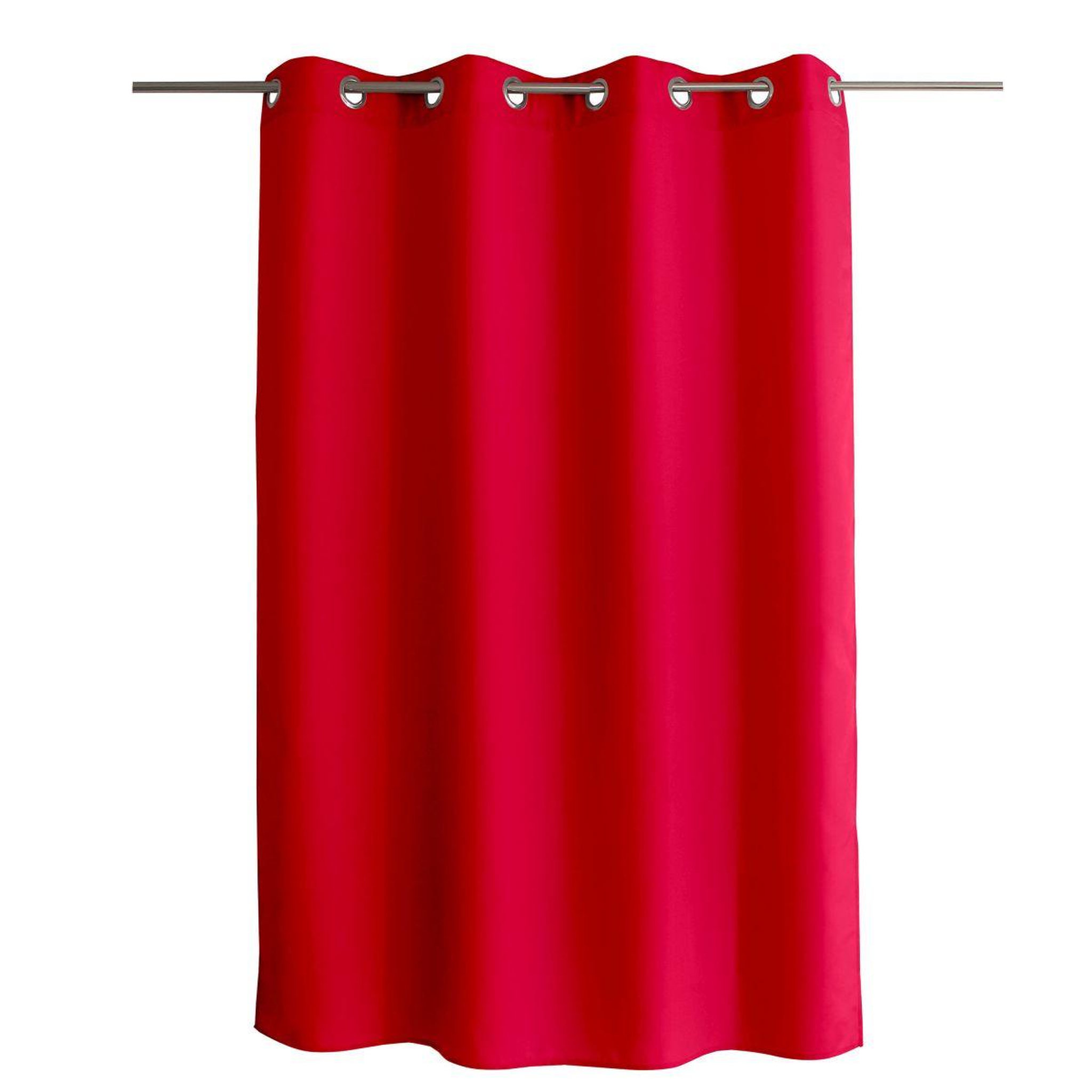 Voir la diapositive 2 : ENJOY HOME Rideau à œillets uni  basic  140x180cm rouge