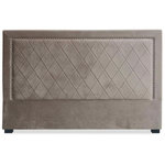 Paris Prix Tête de Lit Design en Velours  Sofia  180cm Taupe