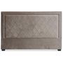 Voir la diapositive 1 : Paris Prix Tête de Lit Design en Velours  Sofia  180cm Taupe