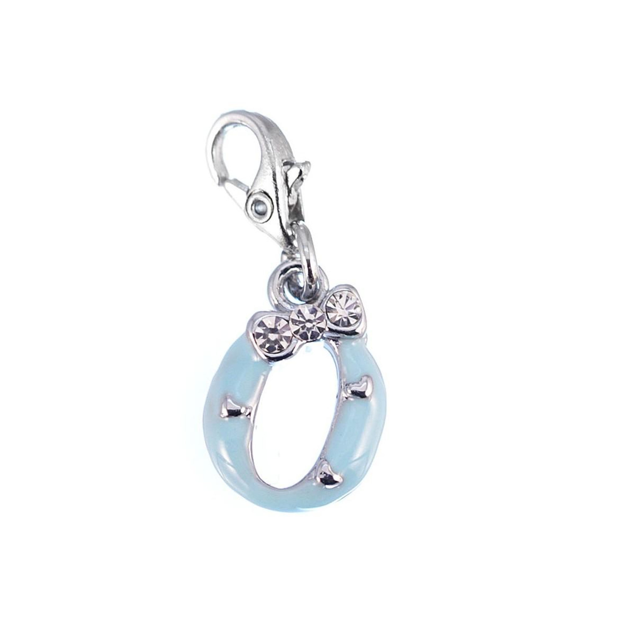 SC CRYSTAL Charm Lettre O bleu SC Crystal