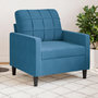 Voir la diapositive 1 : VIDAXL Fauteuil Bleu 60 cm Velours