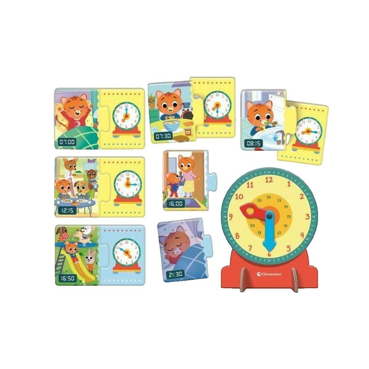 CLEMENTONI Horloge éducative Clementoni multicolore