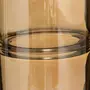  Vase Design Bouteille en Verre  Line  30cm Ambre