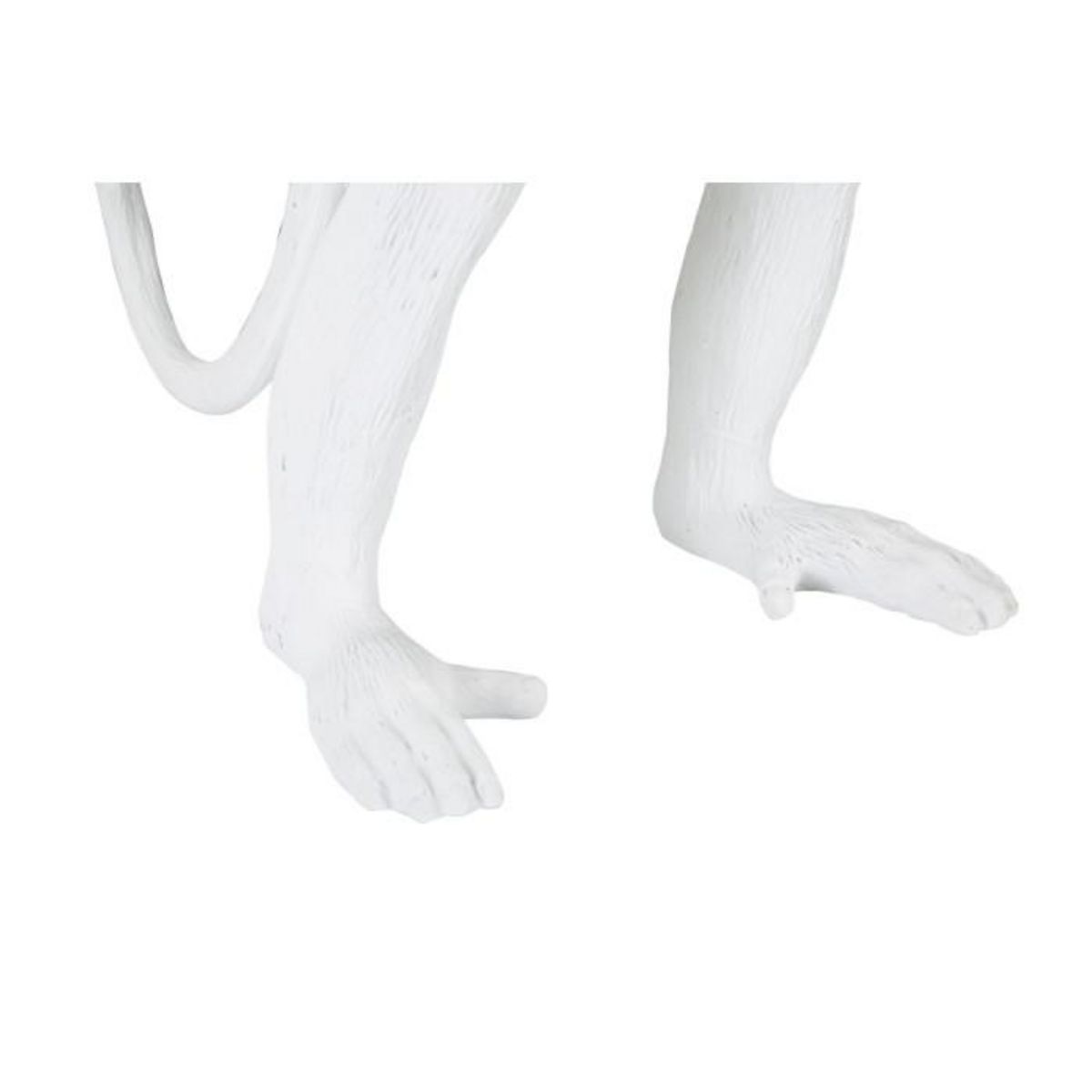 Paris Prix Lampe à Poser en Résine  Singe  55cm Blanc