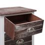 Voir la diapositive 5 : VIDAXL Table de chevet Marron et blanc 38x28x45 cm Bois de Paulownia