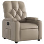 Voir la diapositive 3 : VIDAXL Fauteuil inclinable electrique Cappuccino Similicuir