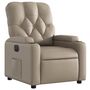 Voir la diapositive 3 : VIDAXL Fauteuil inclinable electrique Cappuccino Similicuir