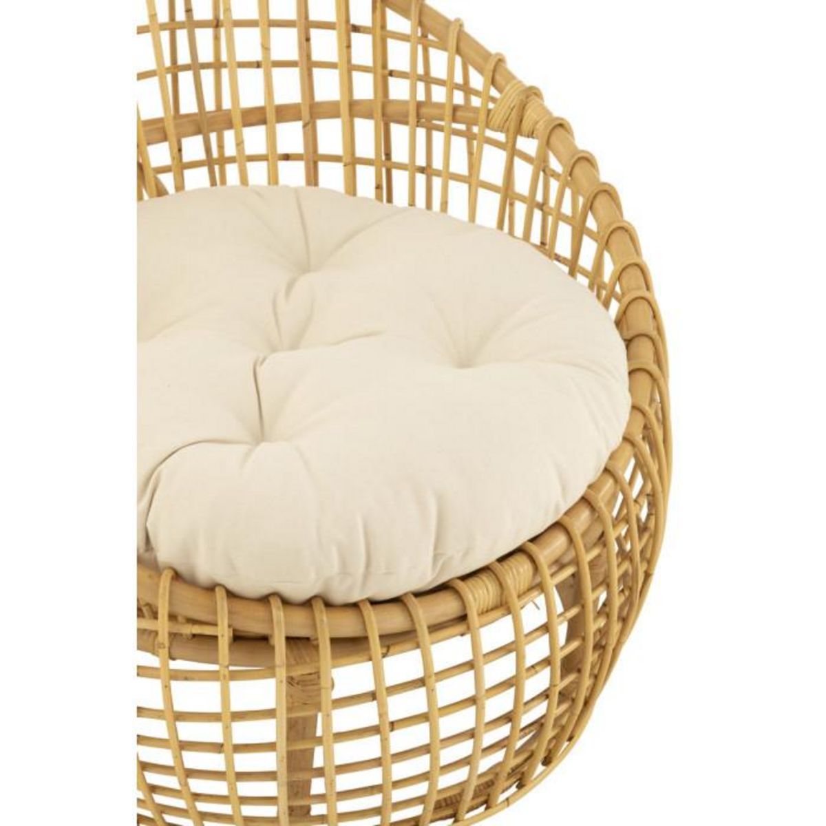Paris Prix Fauteuil en Rotin & Coussin  Lise  84cm Naturel