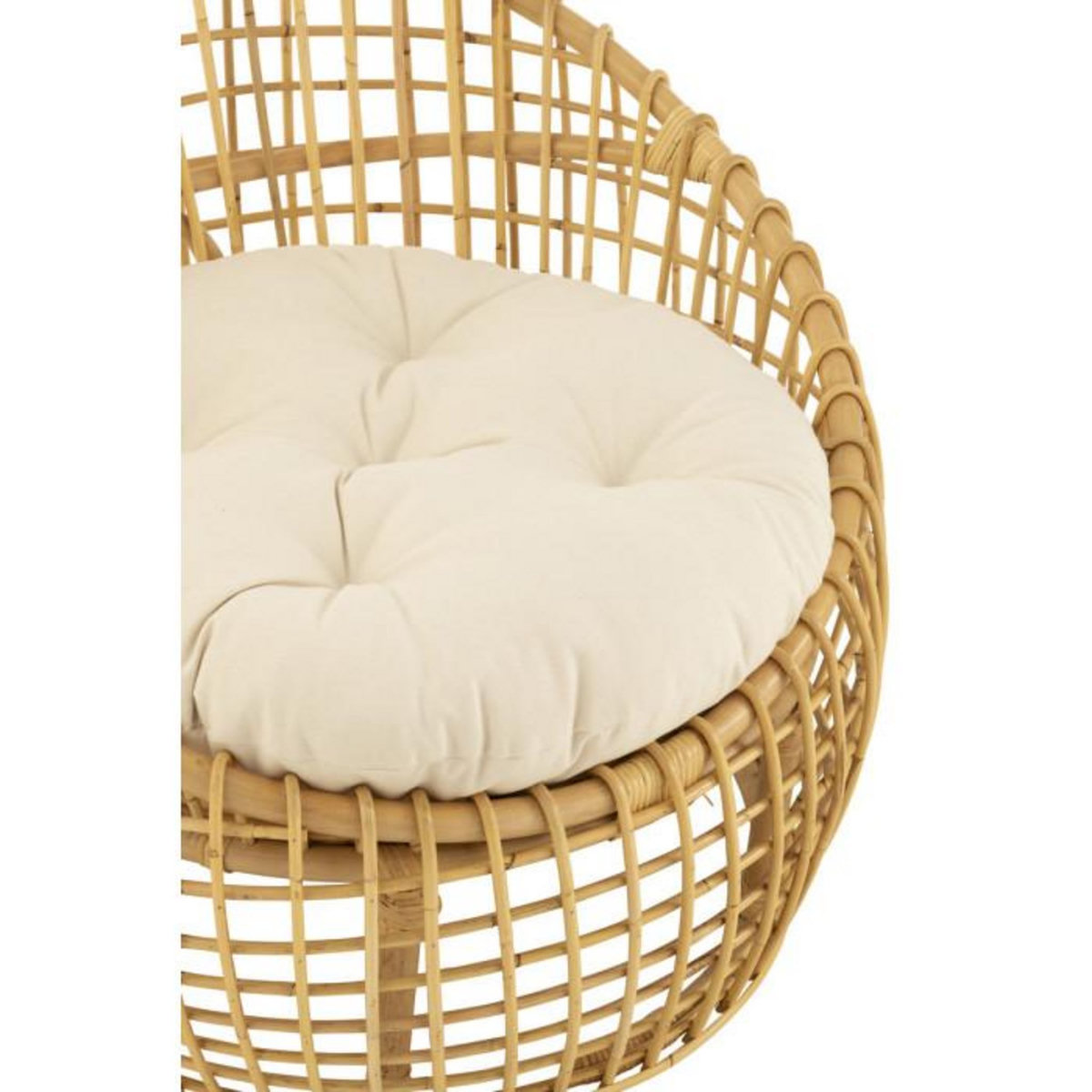 Paris Prix Fauteuil en Rotin & Coussin  Lise  84cm Naturel