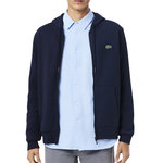 Lacoste Sweat Zippé Marine Homme Lacoste Classic Fit. Coloris disponibles : Bleu