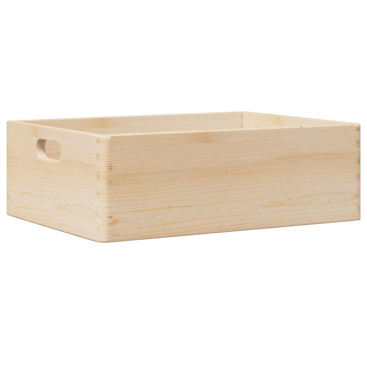 VIDAXL Boîte en bois avec poignees 40x30x13 cm bois de pin massif