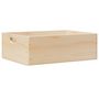 Voir la diapositive 2 : VIDAXL Boîte en bois avec poignees 40x30x13 cm bois de pin massif