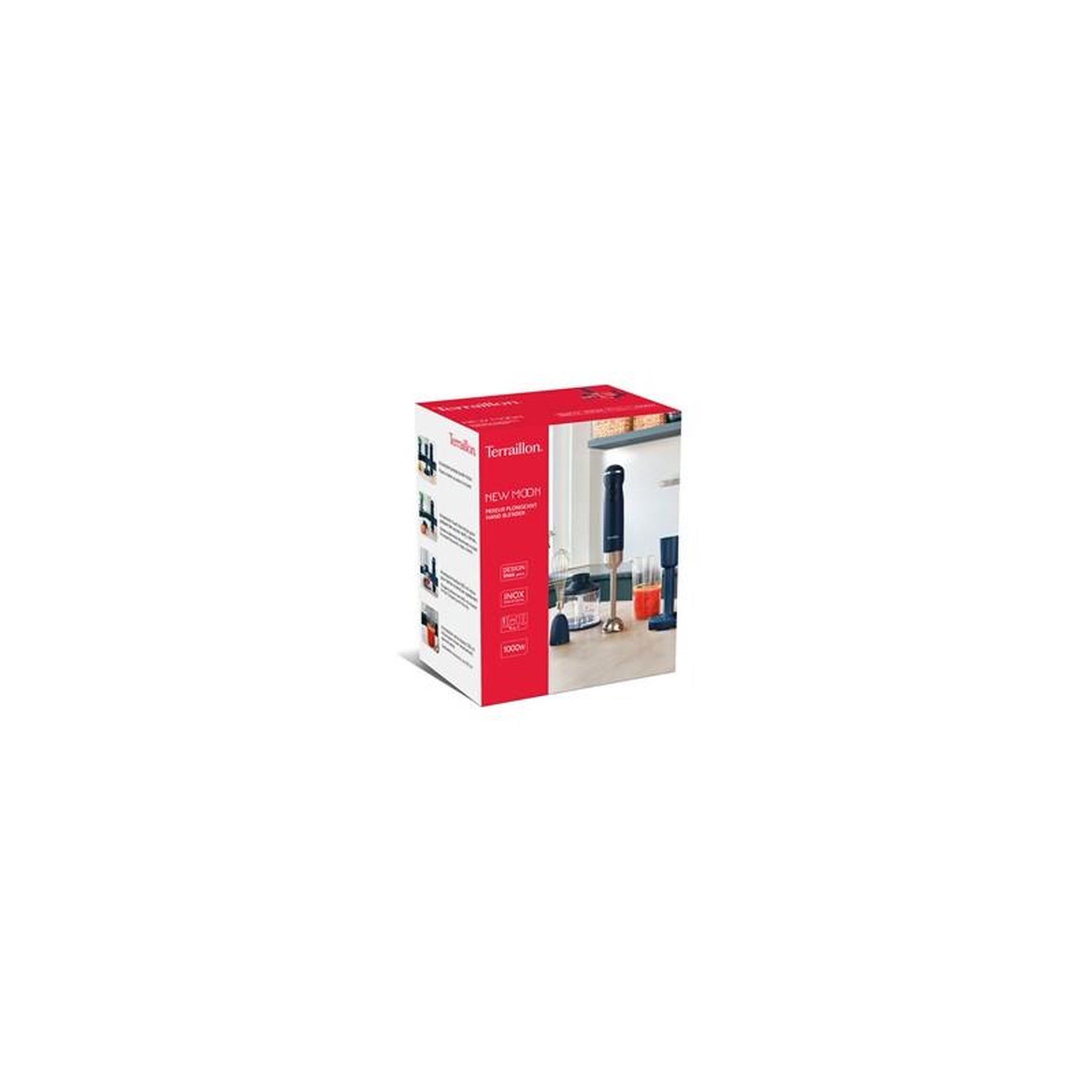 Voir la diapositive 6 : Terraillon Mixeur plongeant 1000w bleu nuit - 15440