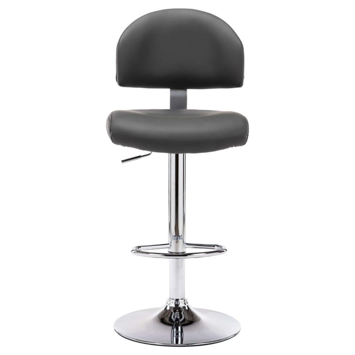 VIDAXL Tabouret de bar Gris Similicuir