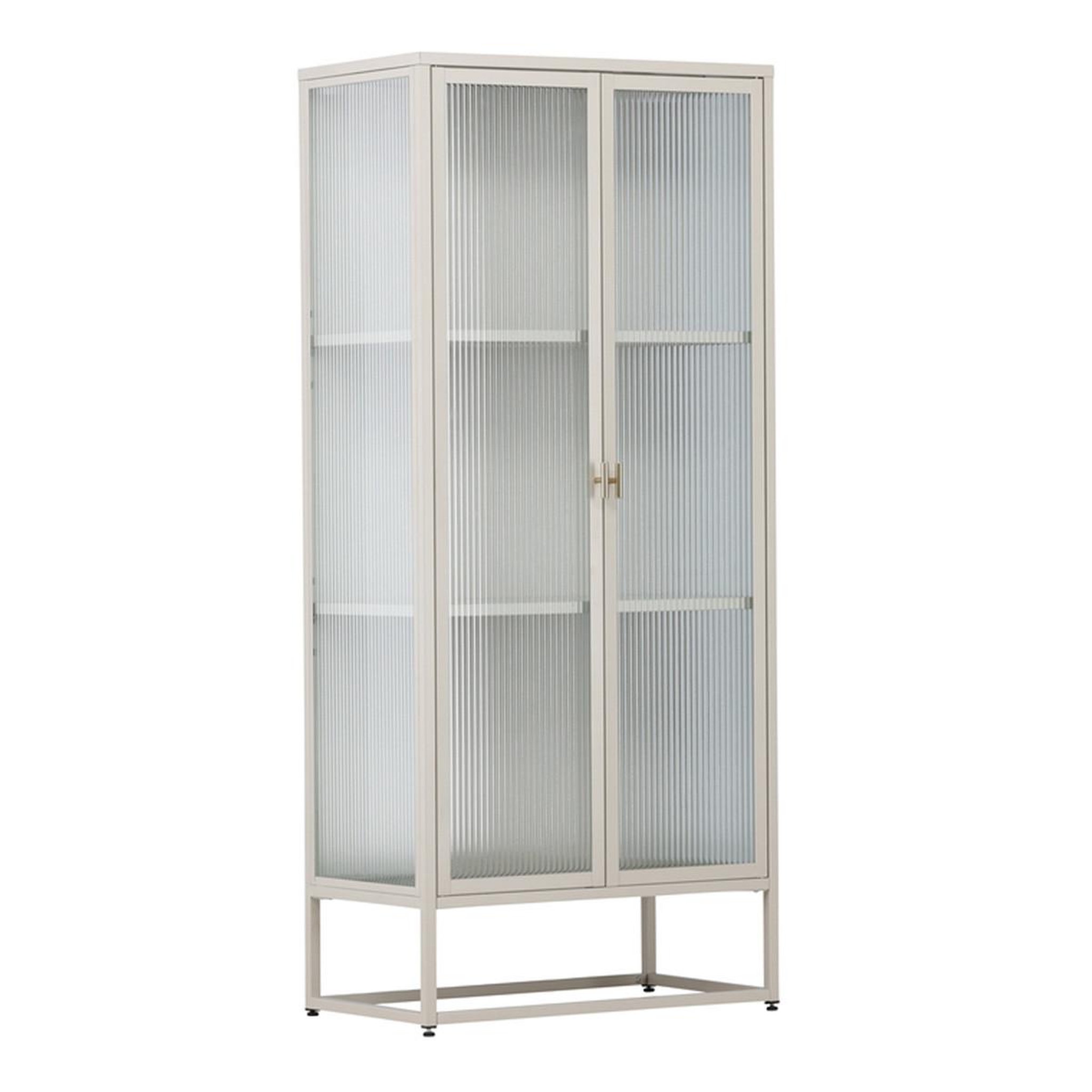 Paris Prix Vitrine 2 portes design  garis  160cm beige