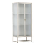 Paris Prix Vitrine 2 Portes Design  Garis  160cm Beige