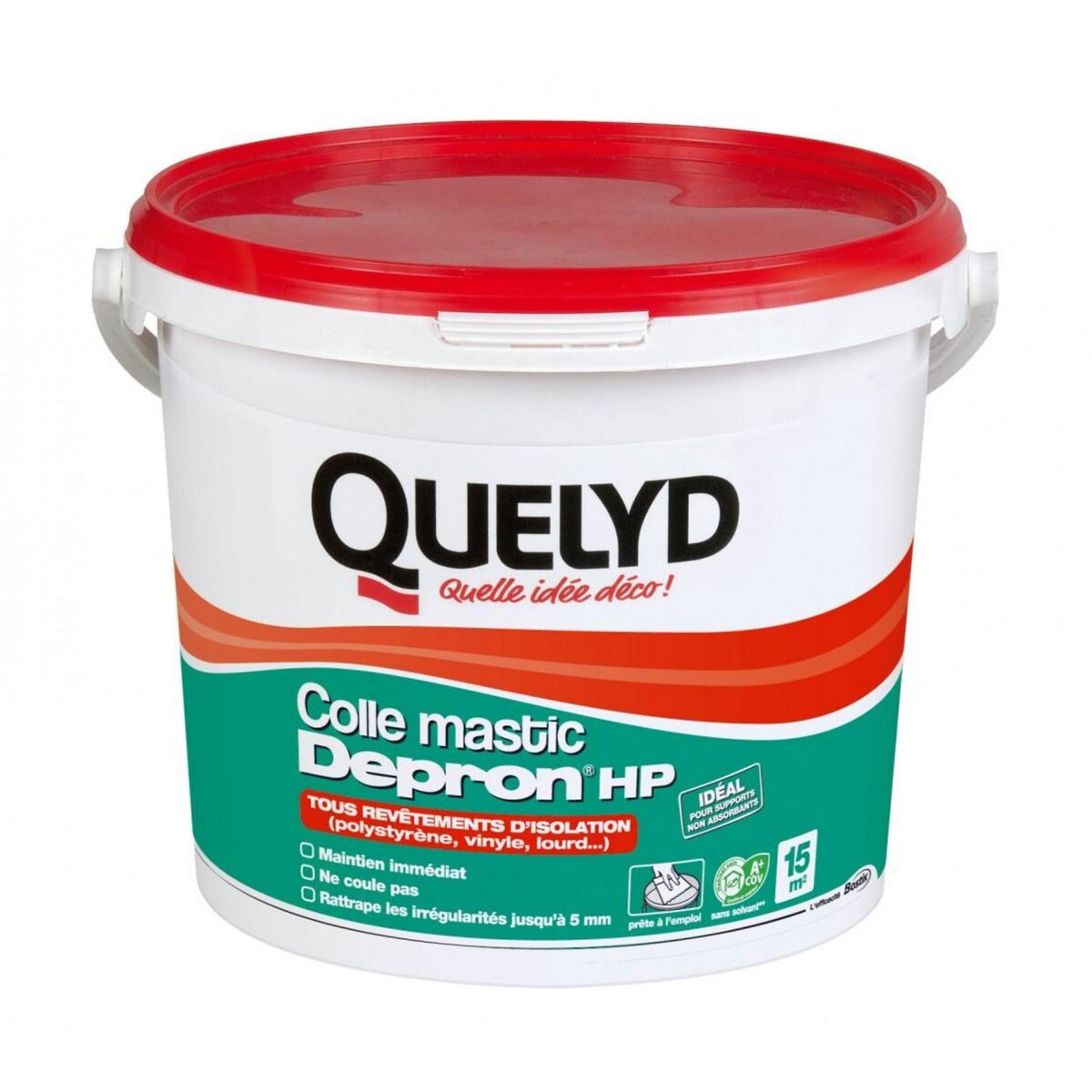 QUELYD Colle mastic pour matériaux isolants QUELYD, 6 kg