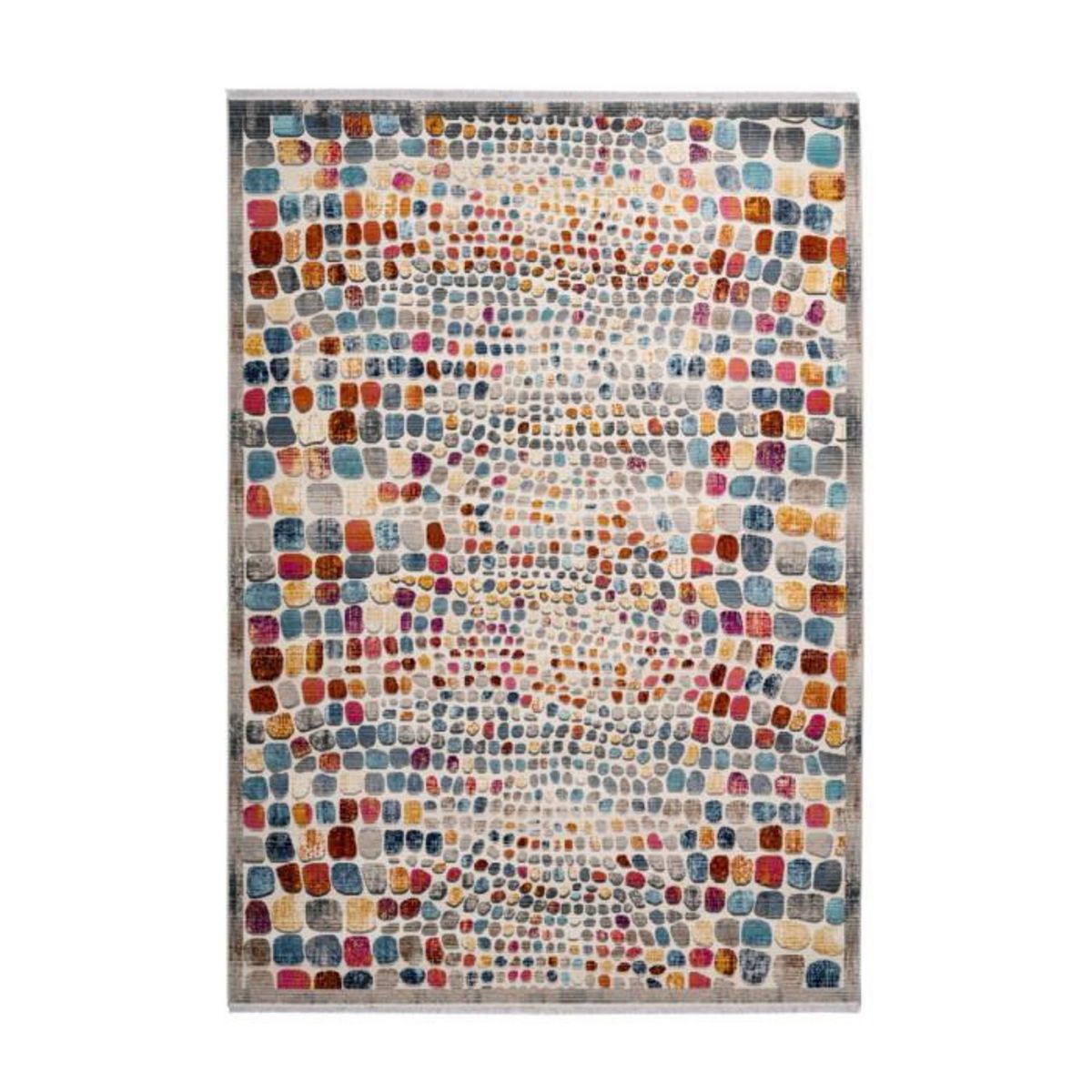 Paris Prix Tapis Motif Pierres Colorées  Anouk  Multicolore