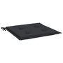 Voir la diapositive 5 : VIDAXL Coussins de chaise de jardin lot de 2 noir 50x50x3 cm