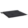 Voir la diapositive 5 : VIDAXL Coussins de chaise de jardin lot de 2 noir 50x50x3 cm