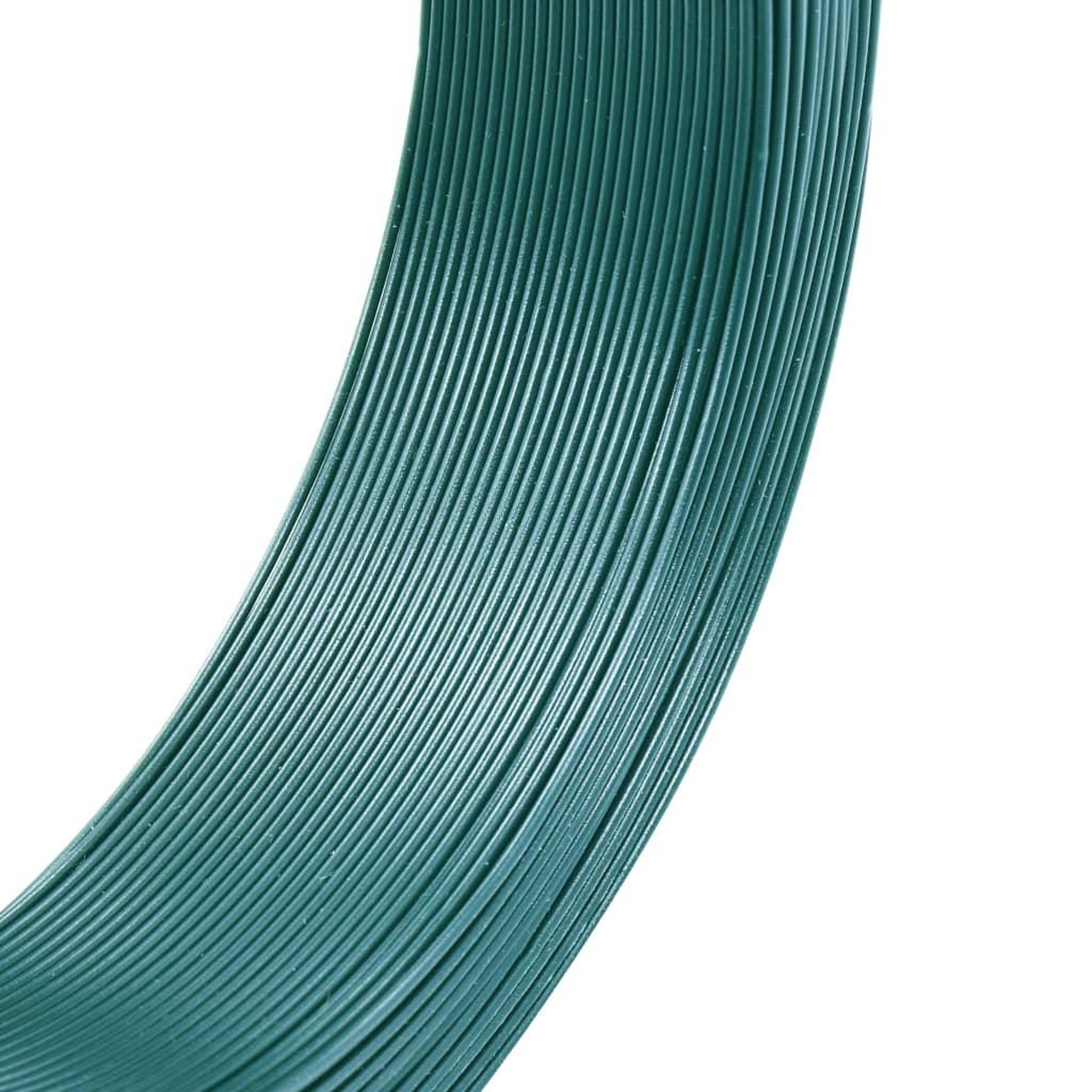 Voir la diapositive 2 : VIDAXL Fil de liaison de cloture 250 m 0,9/1,4 mm Acier Vert noiratre