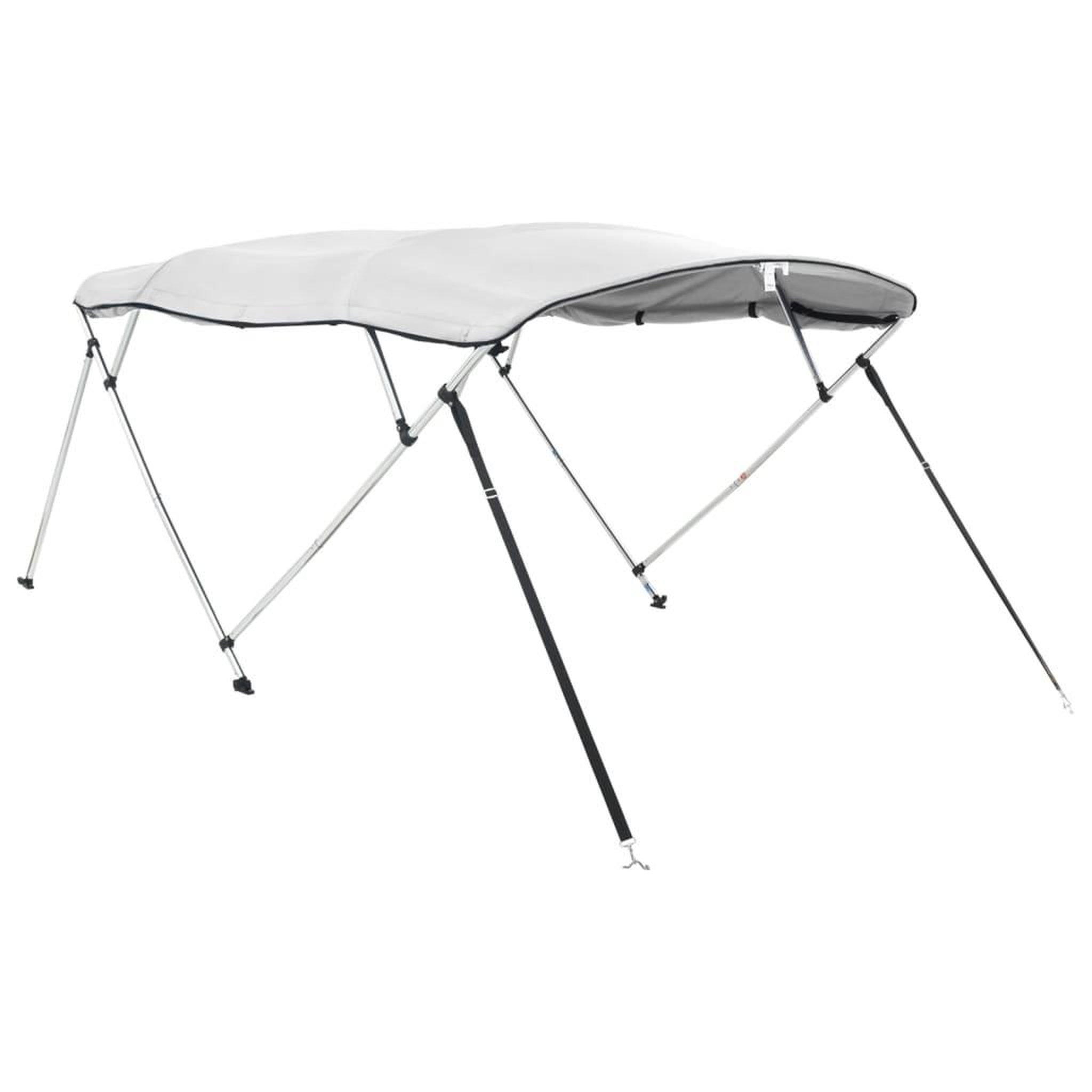 Voir la diapositive 3 : VIDAXL Toit bimini a 4 arceaux parois laterales 243x(185-198)x137 cm