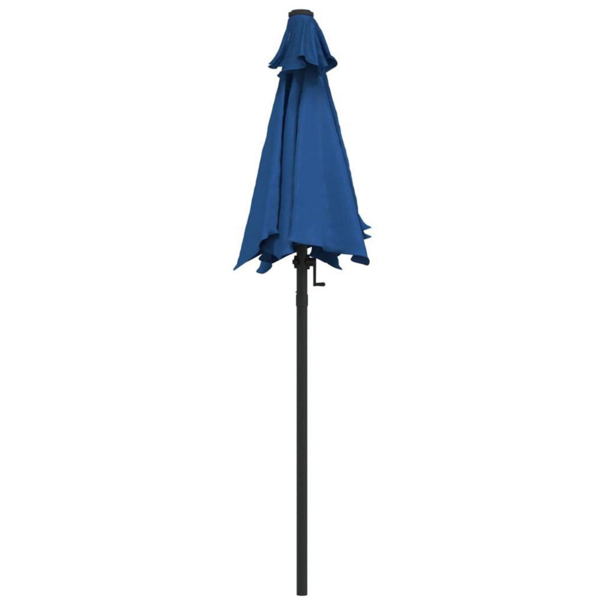 VIDAXL Parasol Bleu 200x224 cm Aluminium