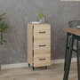 Voir la diapositive 3 : VIDAXL Buffet Chene sonoma 34,5x34x90 cm Bois d'ingenierie