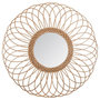 Voir la diapositive 1 : ATMOSPHERA Miroir en Rotin  Rosace  58cm Beige