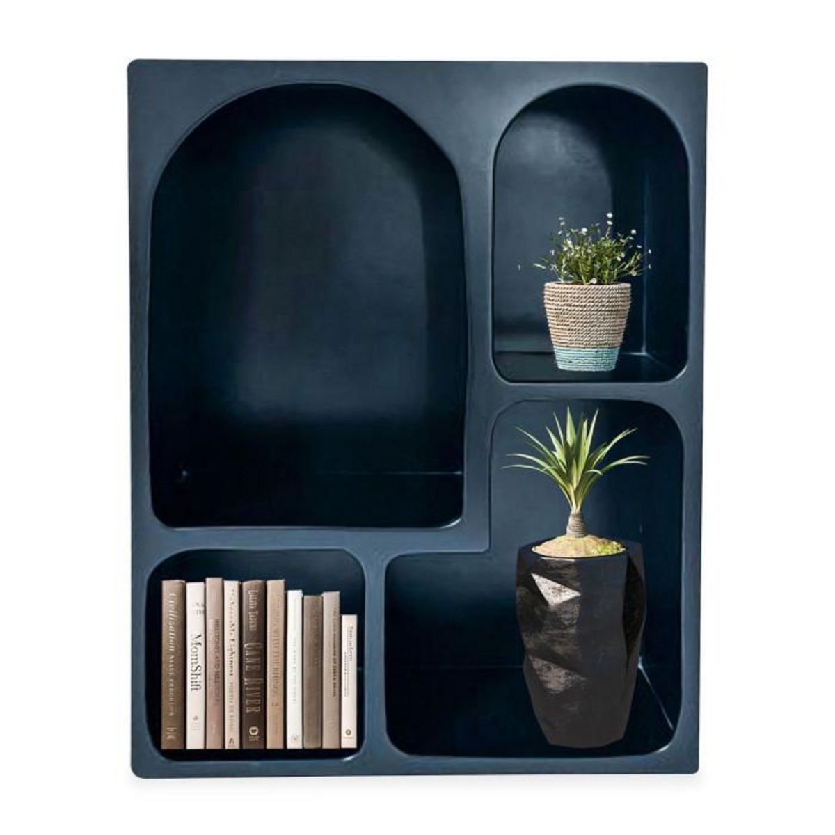 Paris Prix Étagère 4 Niches Arche  Kathrine  80cm Noir