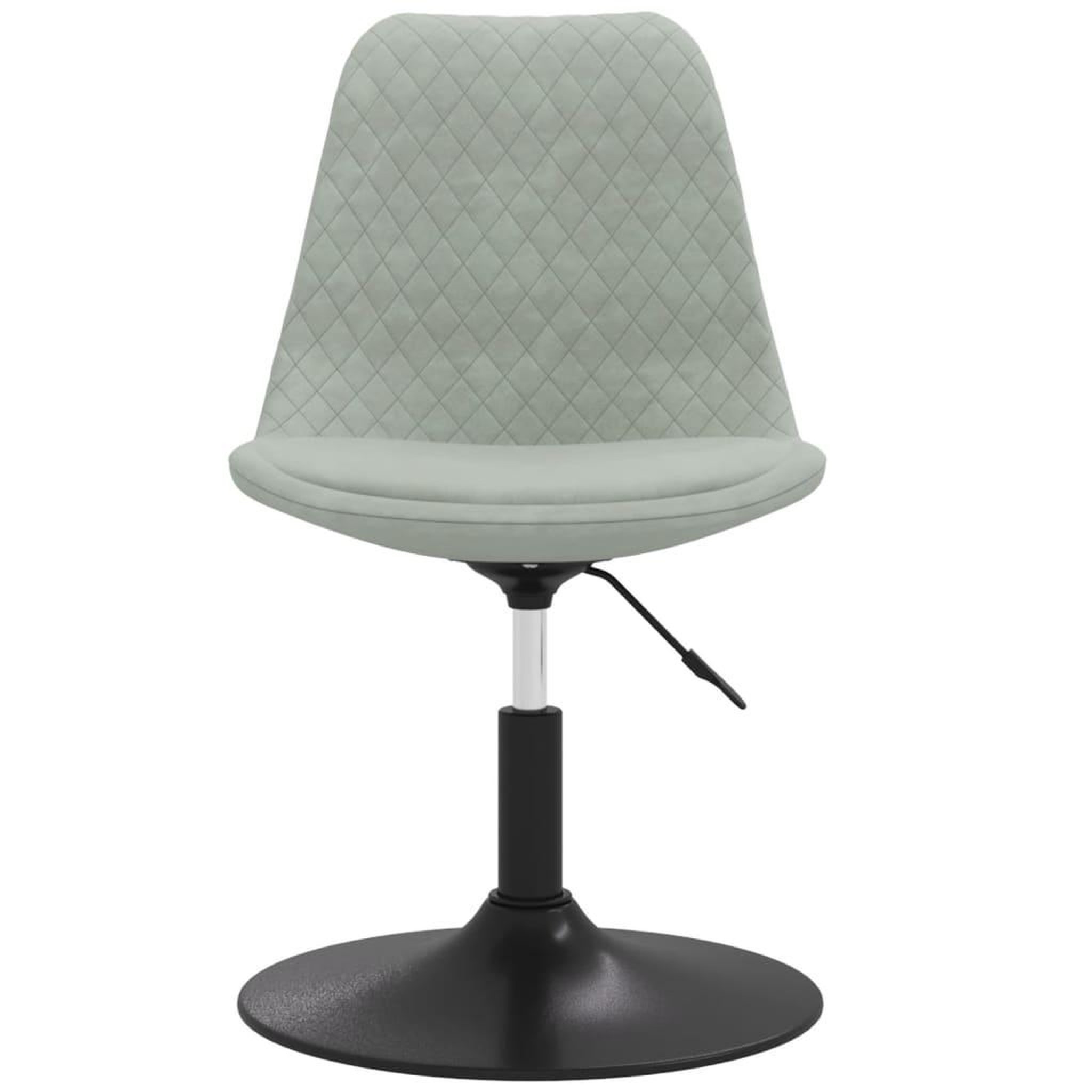 Voir la diapositive 4 : VIDAXL Chaises pivotantes a manger lot de 6 Gris clair Velours