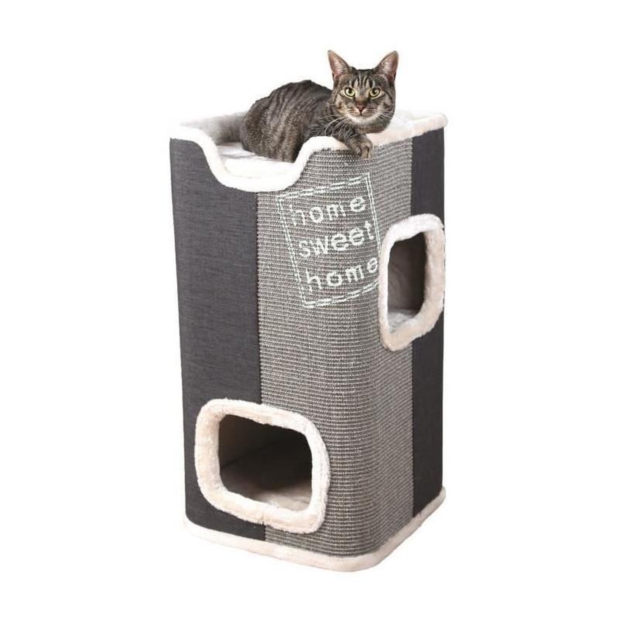 Trixie TRIXIE Tour Jorge - Aire de jeux 78cm - Gris clair et anthracite - Pour chat