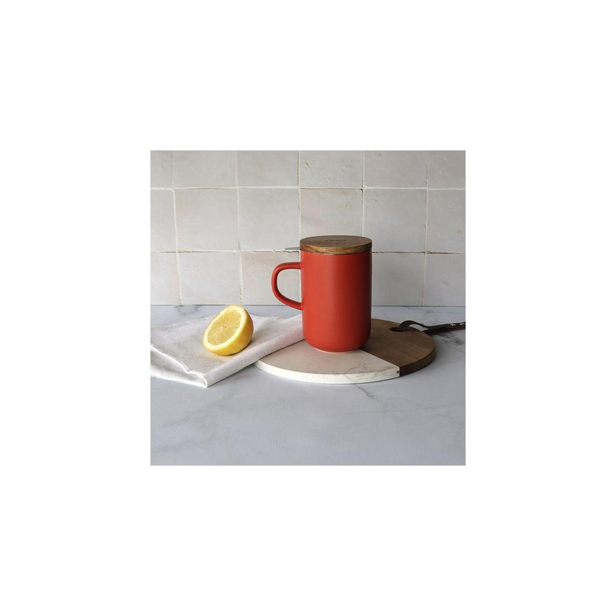 Voir la diapositive 5 : OGO LIVING Théière Tisanière Juliet paprika de grès 475 ml