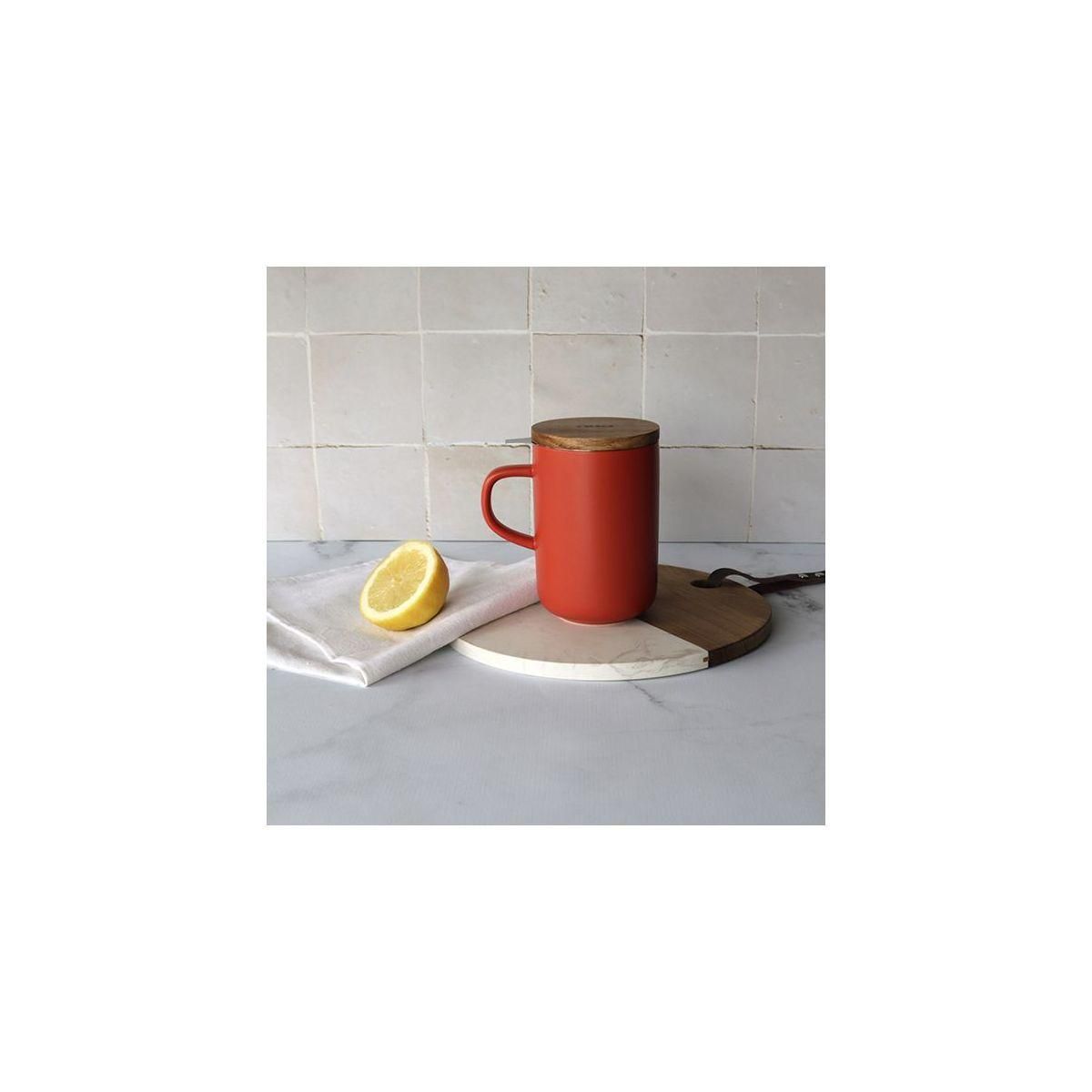 OGO LIVING Théière Tisanière Juliet paprika de grès 475 ml