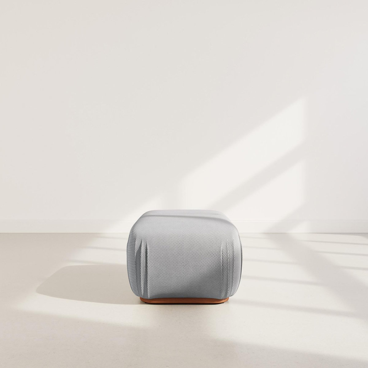 LISA DESIGN Penelope - pouf en velours texturé