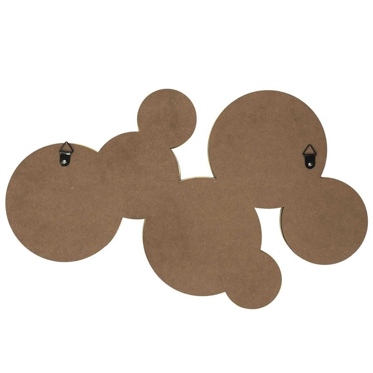 TOILINUX Décoration murale 7 miroirs ronds 57x35cm - Doré